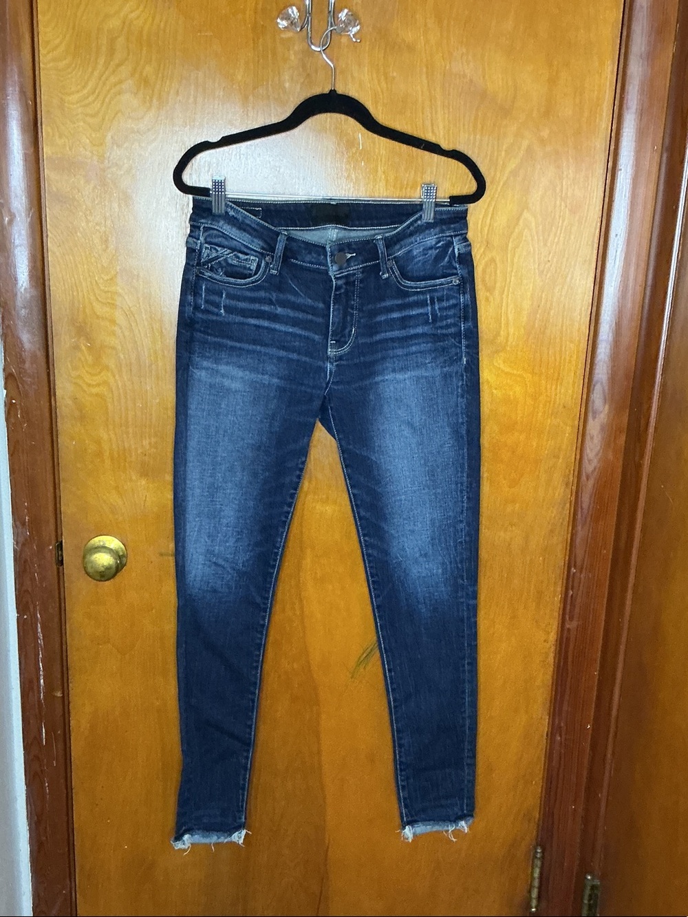 Women's Dark Indigo Stretch Skinny Jeans